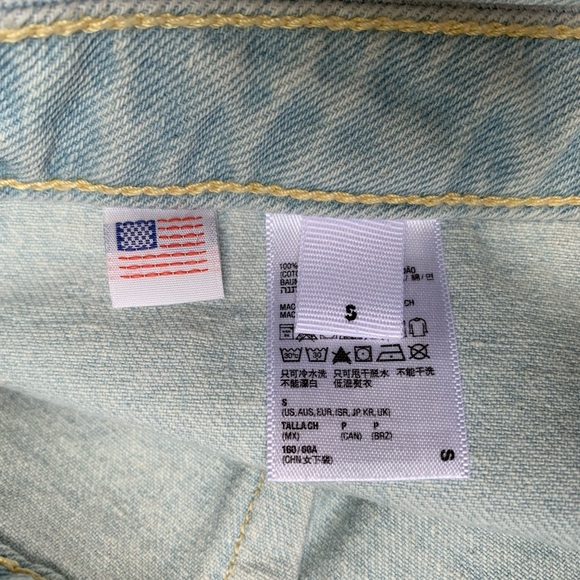 American Apparel : light denim button down skirt - Picture 6 of 10